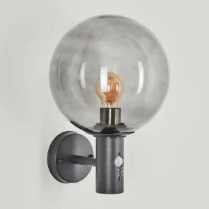hofstein Applique murale d'extérieur Bostarenga Anthracite, 1 lumière, Détecteur de mouvement* Lampes Modernes