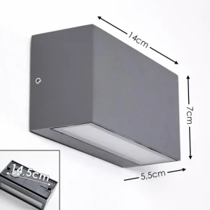 hofstein Applique murale d'extérieur Duluth LED Anthracite, 1 lumière* Lampes Modernes