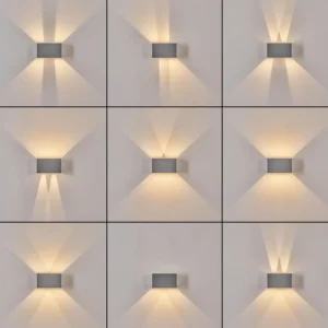 hofstein Applique murale d'extérieur Tamarin LED Gris, 1 lumière* Lampes Modernes