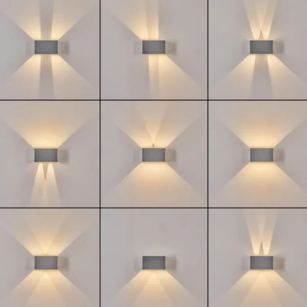 hofstein Applique murale d'extérieur Tamarin LED Gris, 1 lumière* Lampes Modernes