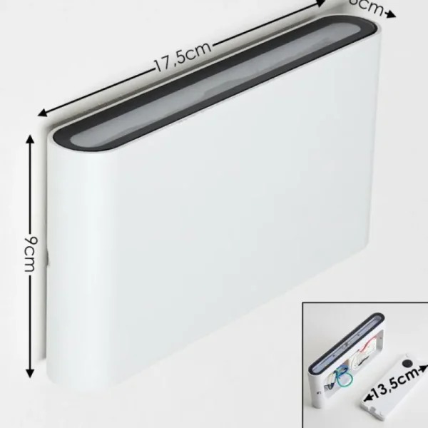 hofstein Applique murale d'extérieur Tinglev LED Blanc, 2 lumières* Lampes Modernes