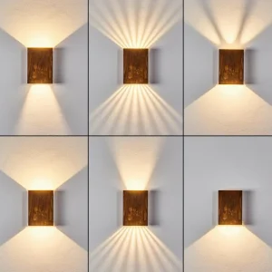 hofstein Applique murale d'extérieur Benin LED Rouille, 1 lumière* Lampes Modernes