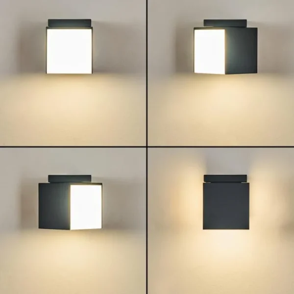 hofstein Applique murale d'extérieur Swanek LED Anthracite, 1 lumière* Lampes Modernes