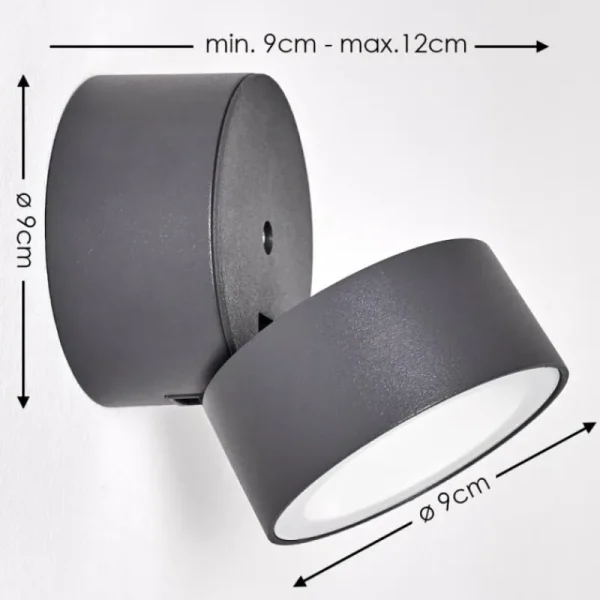 hofstein Applique murale d'extérieur Ripen LED Anthracite, 1 lumière* Lampes Modernes