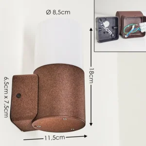 hofstein Applique murale d'extérieur Buhrkall Rouille, 1 lumière* Lampes Modernes