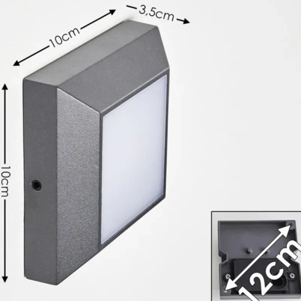 hofstein Applique murale d'extérieur Alkmaar LED Anthracite, 1 lumière* Lampes Modernes
