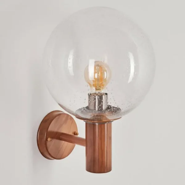 hofstein Applique murale d'extérieur Bubodefo Brun, Couleur bois, 1 lumière* Lampes Modernes