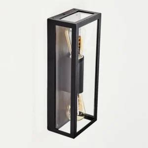 hofstein Applique murale d'extérieur Caudry Noir, 2 lumières* Lampes Modernes