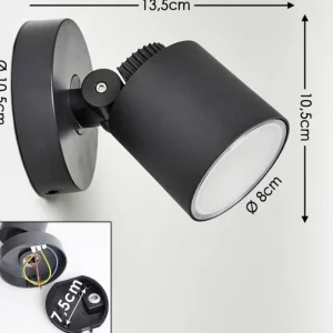 hofstein Applique murale d'extérieur Apenrader LED Anthracite, 1 lumière* Lampes Modernes