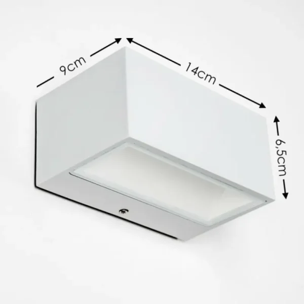 hofstein Applique murale d'extérieur Spider LED Blanc, 1 lumière* Lampes Modernes