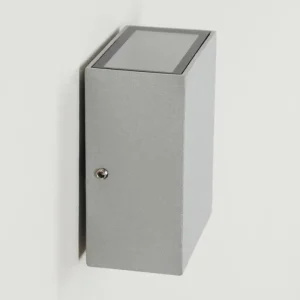 hofstein Applique murale d'extérieur Casmilo LED Argenté, 2 lumières* Lampes Modernes