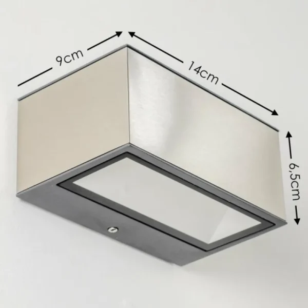 hofstein Applique murale d'extérieur Spider LED Acier inoxydable, 1 lumière* Lampes Modernes
