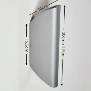 hofstein Applique murale d'extérieur Gatunga LED Argenté, 2 lumières* Lampes Modernes