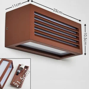 hofstein Applique murale d'extérieur Naldmadebro Brun, 1 lumière* Lampes Modernes
