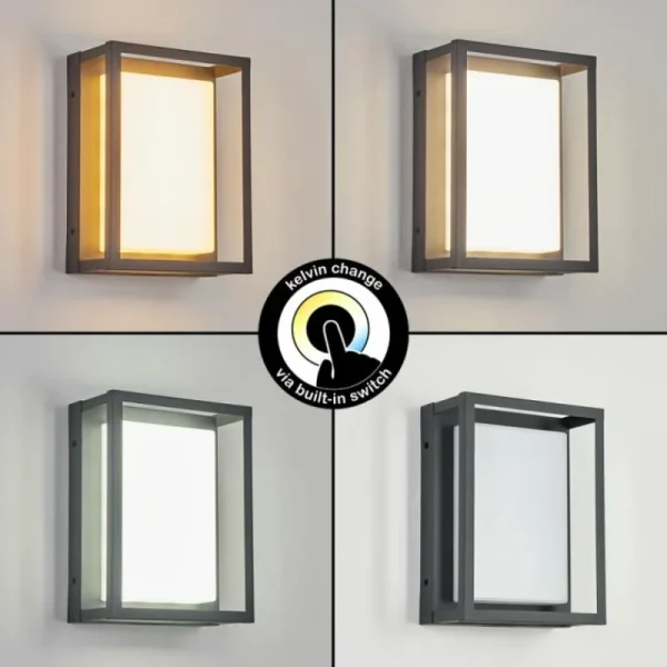 hofstein Applique murale d'extérieur Nonza LED Anthracite, 1 lumière* Lampes Modernes