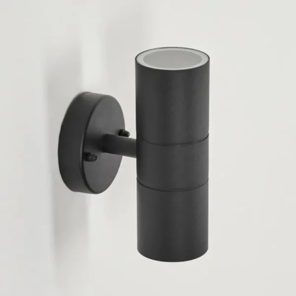 hofstein Applique murale d'extérieur Koila Noir, 2 lumières* Lampes Modernes