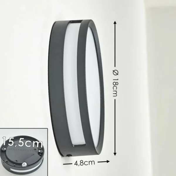 hofstein Applique murale d'extérieur Chiavari LED Anthracite, 1 lumière* Lampes Modernes