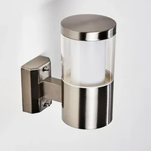 hofstein Applique murale d'extérieur Leon LED Nickel mat, 1 lumière* Lampes Modernes
