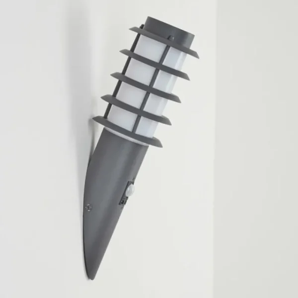 hofstein Applique murale d'extérieur Tunes Anthracite, 1 lumière, Détecteur de mouvement* Lampes Modernes