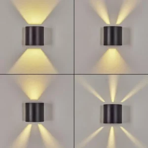hofstein Applique murale d'extérieur Arteaga LED Noir, 1 lumière* Lampes Modernes