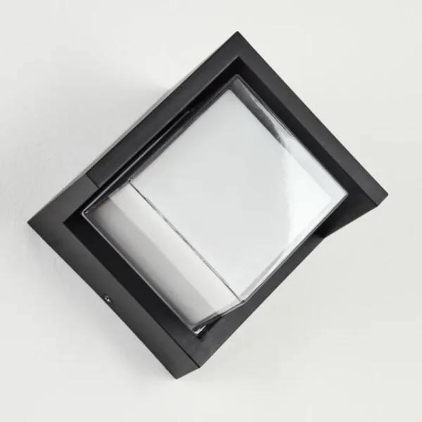 hofstein Applique murale d'extérieur Vurey LED Noir, 1 lumière* Lampes Modernes