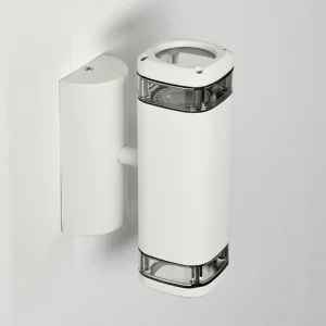 hofstein Applique murale d'extérieur Corneda Blanc, 2 lumières* Lampes Modernes