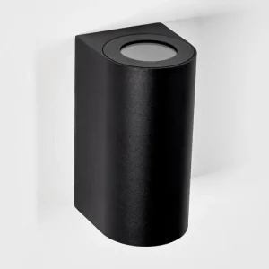 hofstein Applique murale d'extérieur Boda Noir, 2 lumières* Lampes Modernes