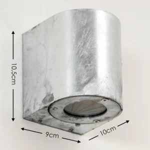 hofstein Applique murale d'extérieur Mora LED Zingué, 2 lumières* Lampes Modernes