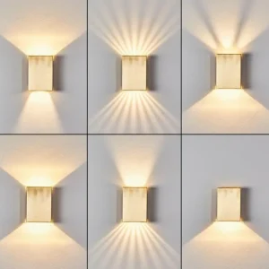 hofstein Applique murale d'extérieur Benin LED Laiton, 1 lumière* Lampes Modernes