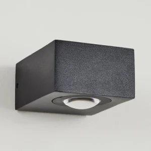 hofstein Applique murale d'extérieur Curvel LED Noir, 2 lumières* Lampes Modernes