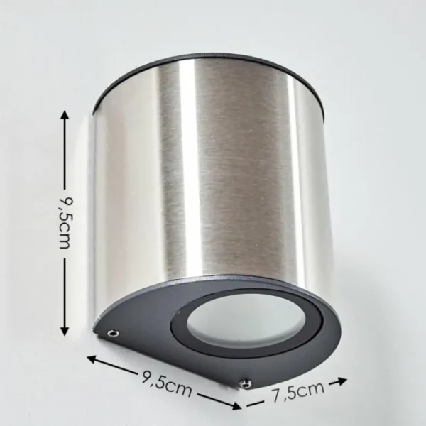 hofstein Applique murale d'extérieur Vano LED Acier inoxydable, 1 lumière* Lampes Modernes