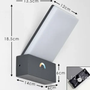 hofstein Applique murale d'extérieur Heraklion LED Anthracite, 1 lumière* Lampes Modernes
