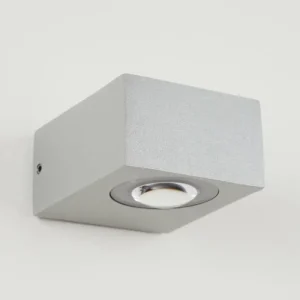 hofstein Applique murale d'extérieur Curvel LED Argenté, 2 lumières* Lampes Modernes
