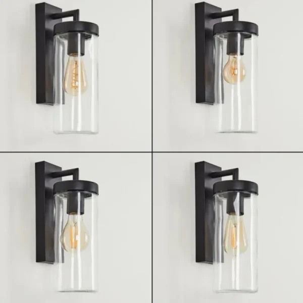 hofstein Applique murale d'extérieur Alegcirasn Noir, 1 lumière* Lampes Modernes