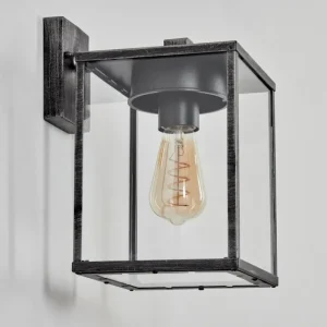 hofstein Applique murale d'extérieur Gramilla Noir, Argenté, 1 lumière* Lampes Modernes