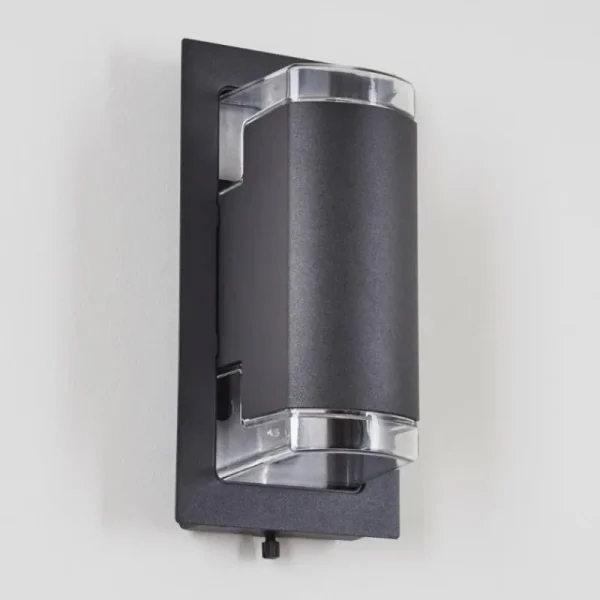 hofstein Applique murale d'extérieur Nabawa Anthracite, 2 lumières* Lampes Modernes
