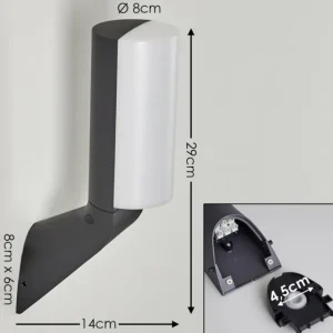 hofstein Applique murale d'extérieur Bovlund LED Noir, 1 lumière* Lampes Modernes