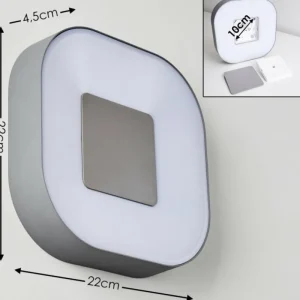 hofstein Applique murale d'extérieur Feldsted LED Argenté, 1 lumière, Changeur de couleurs* Lampes Modernes