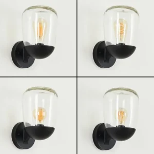 hofstein Applique murale d'extérieur Ystheim Noir, 1 lumière* Lampes Modernes