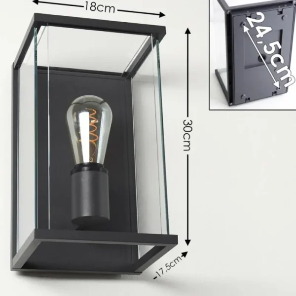 hofstein Applique murale d'extérieur Faroer Anthracite, 1 lumière* Lampes Modernes