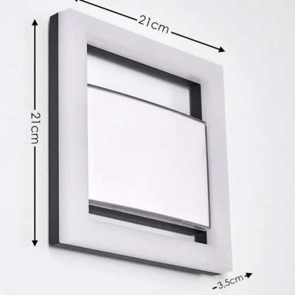 hofstein Applique murale d'extérieur Linna LED Aluminium, 1 lumière* Lampes Modernes