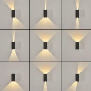 hofstein Applique murale d'extérieur Hoods LED Anthracite, 2 lumières* Lampes En Verre