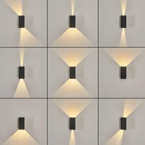 hofstein Applique murale d'extérieur Hoods LED Anthracite, 2 lumières* Lampes En Verre