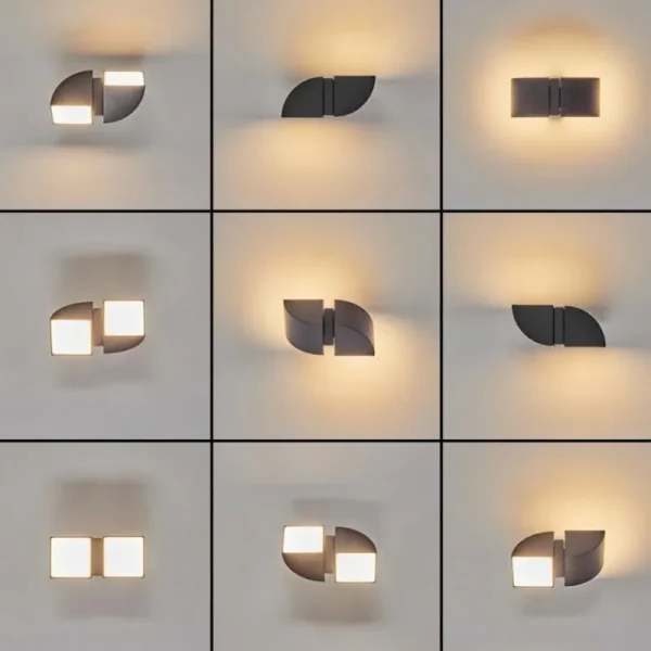 hofstein Applique murale d'extérieur Kontenga LED Anthracite, 2 lumières* Lampes Modernes