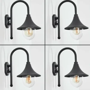 hofstein Applique murale d'extérieur Brilliant Berna Noir, 1 lumière* Lampes Modernes