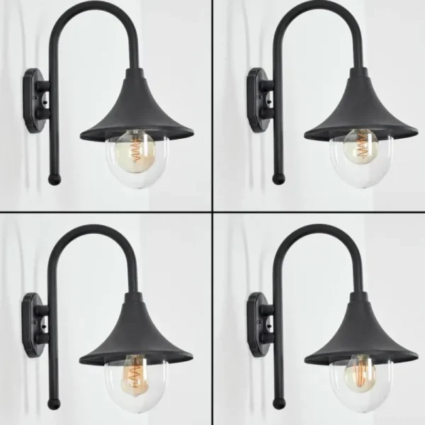 hofstein Applique murale d'extérieur Brilliant Berna Noir, 1 lumière* Lampes Modernes
