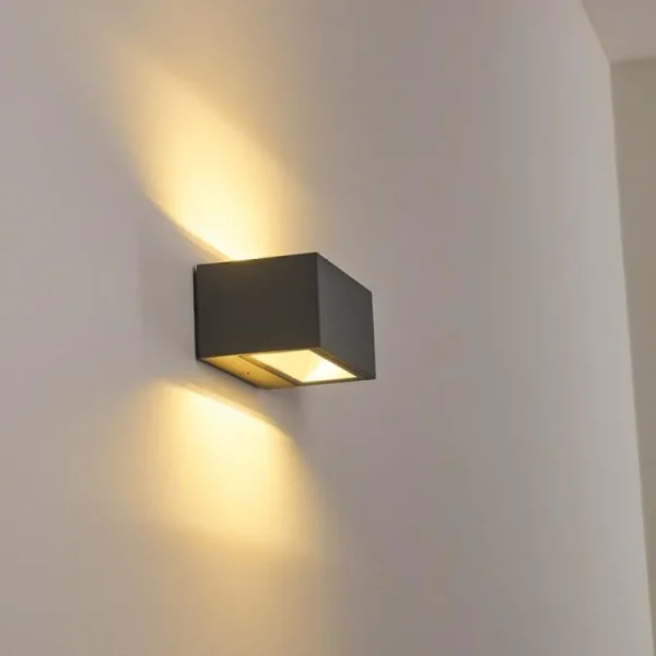 hofstein Applique murale d'extérieur Spidern LED Anthracite, 1 lumière* Lampes Modernes