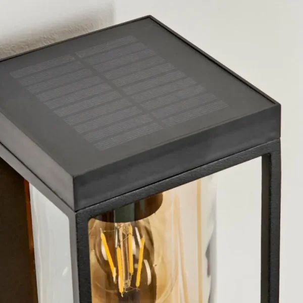 hofstein Applique murale d'extérieur Palanga LED Noir, 1 lumière, Détecteur de mouvement* Lampes Modernes