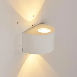 hofstein Applique murale d'extérieur Windhoek LED Blanc, 2 lumières* Lampes Modernes