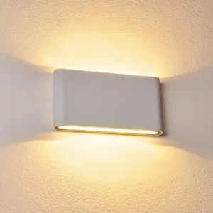 hofstein Applique murale d'extérieur Tinglev LED Blanc, 2 lumières* Lampes Modernes